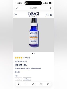 NIB Obagi Professional-C Serum 10%